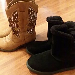 2 Pairs of Girl's boots